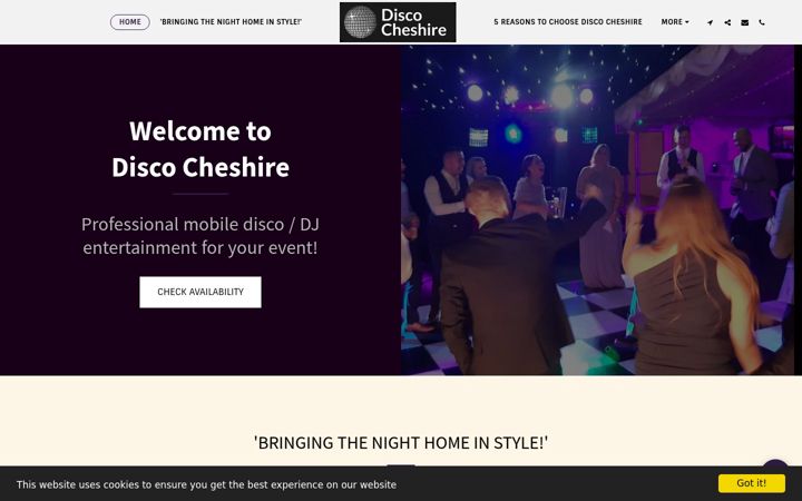 Screenshot of discocheshire.com