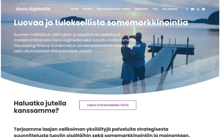 Screenshot di discodigimedia.fi