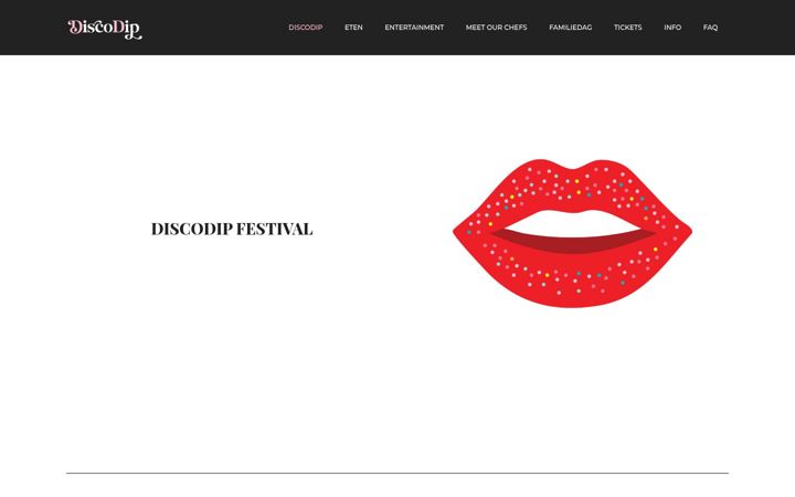 Screenshot von discodip.nl