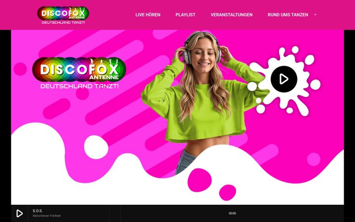 Screenshot of discofox-antenne.de