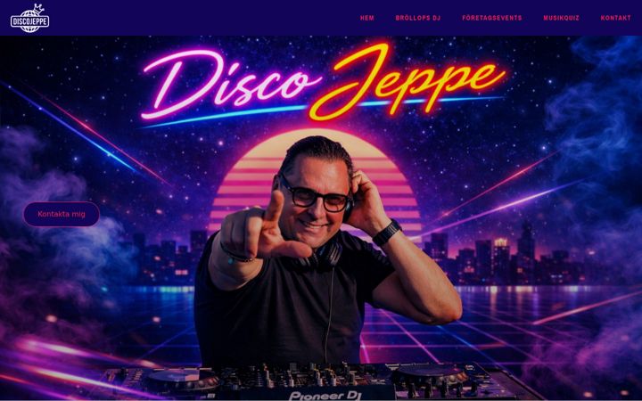 Snímek obrazovky discojeppe.se