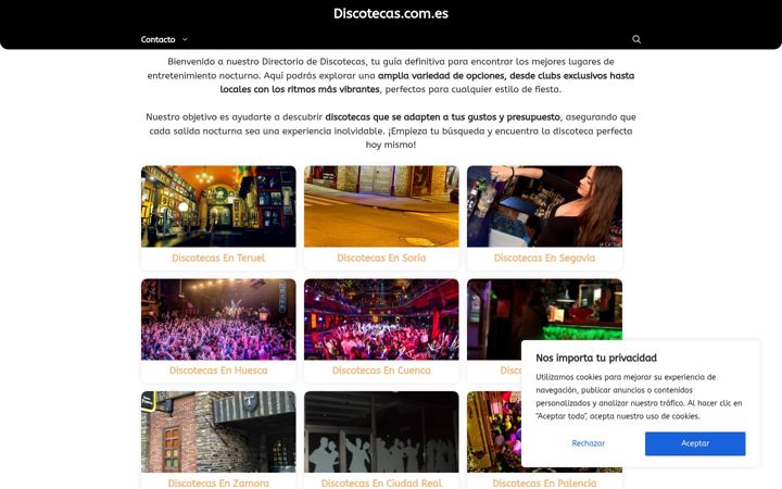 Képernyőkép: discotecas.com.es