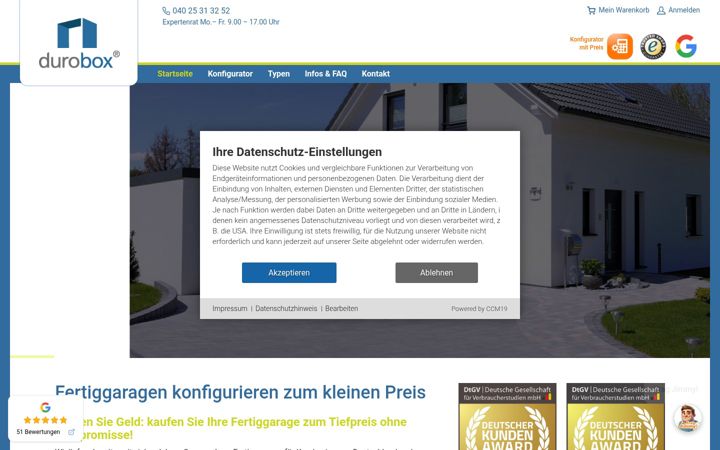Screenshot of discount-garagen.de
