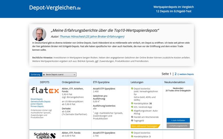 Screenshot of discountbroker-vergleich.de