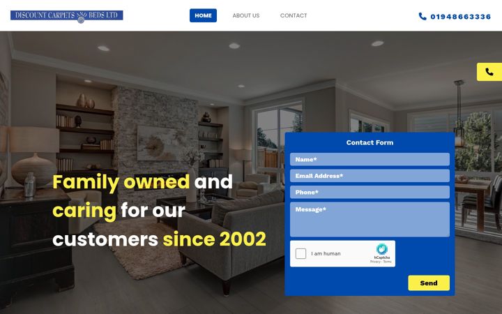 Screenshot von discountcarpetsandbeds.com