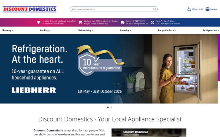 Екранна снимка на discountdomestics.co.uk