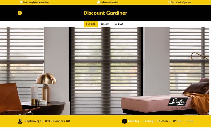 Snimka zaslona za discountgardiner.dk
