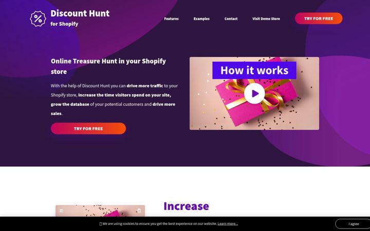 Screenshot of discounthuntapp.com