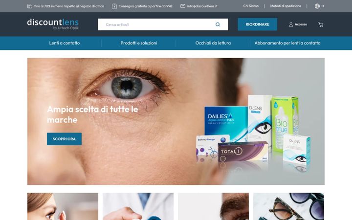 Screenshot of discountlens.it