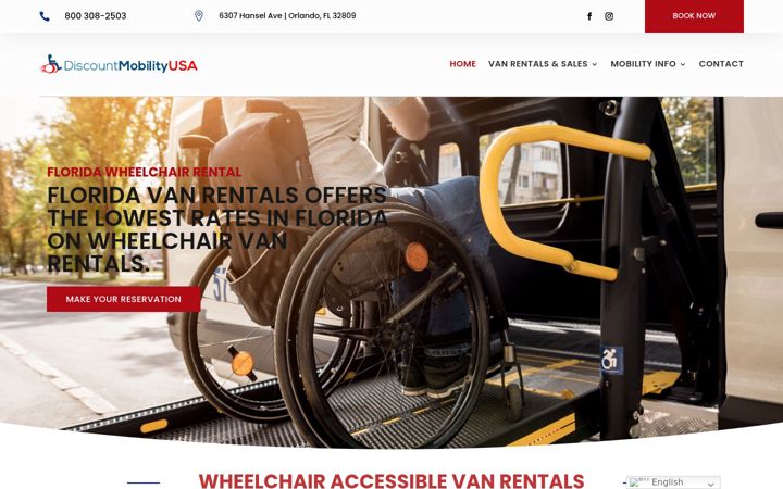 Screenshot of discountmobilityusa.com