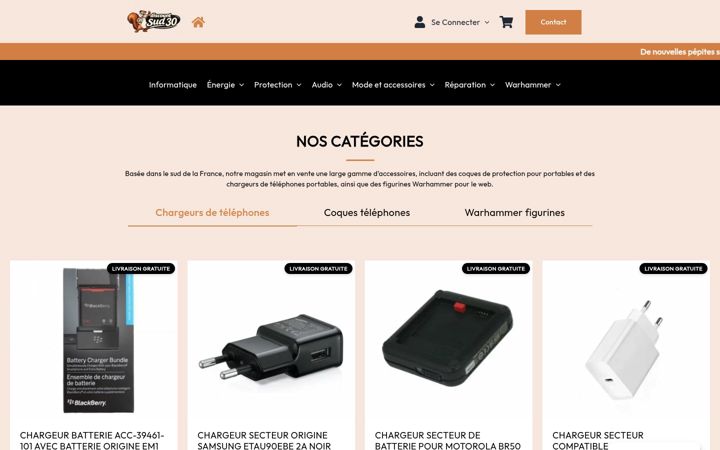 Posnetek zaslona discountsud-30.fr