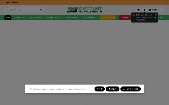 Snímek obrazovky discountsupplements.ie