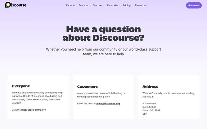 Screenshot of discourse.group