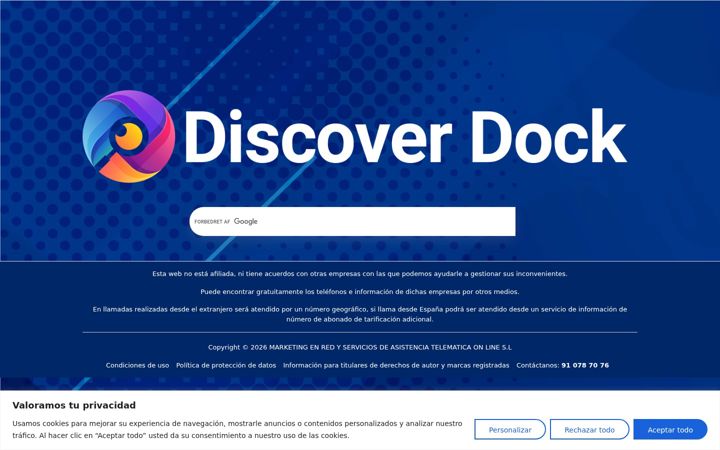 Screenshot of discover-dock.com