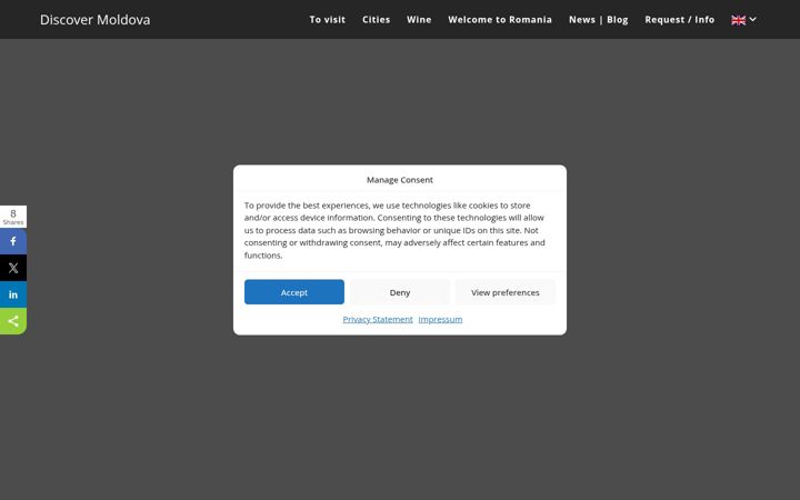 Screenshot of discover-moldova.com