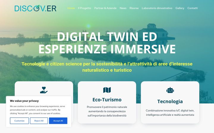 Screenshot of discover-project.it