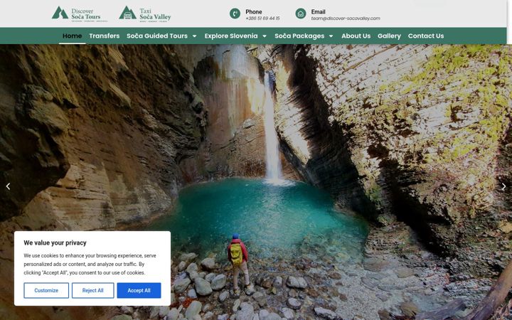 Screenshot of discover-socavalley.com
