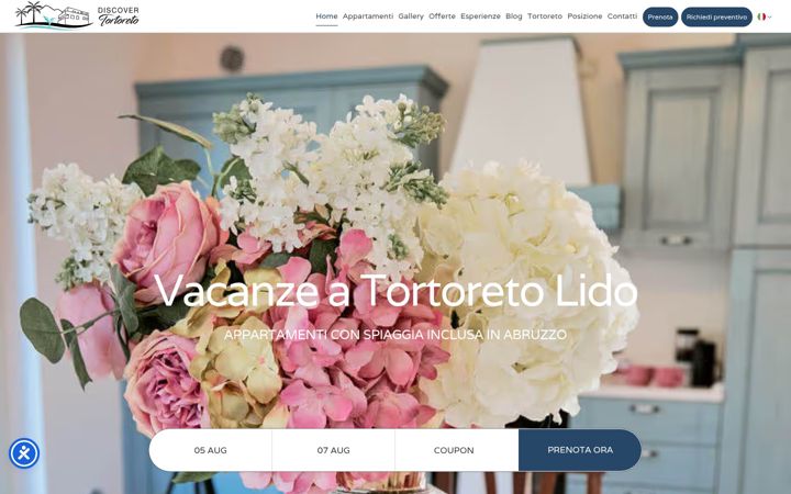 Screenshot of discover-tortoreto.com