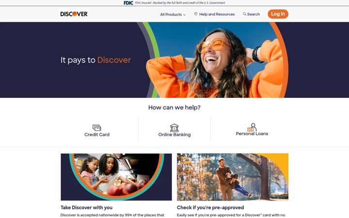 Ekrānuzņēmums no discover.com