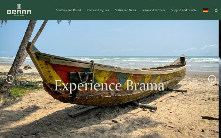 Screenshot of discoverbrama.com