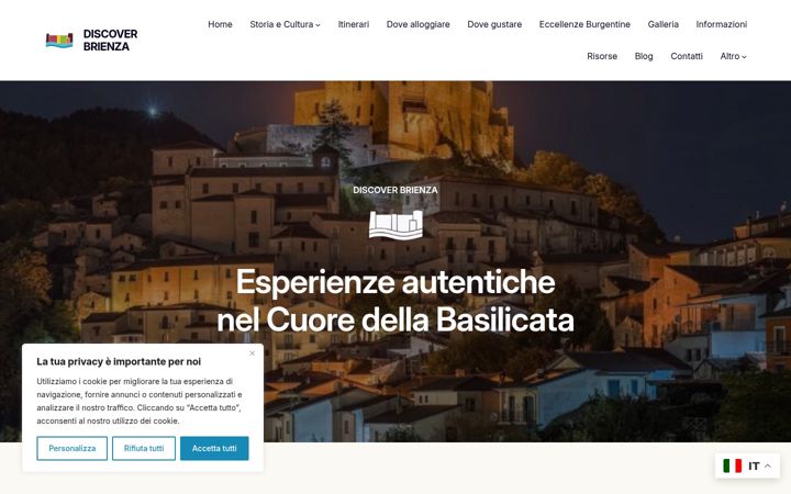 Screenshot von discoverbrienza.it