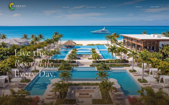 Screenshot of discovercabana.com