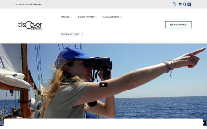Screenshot von discovercampania.it
