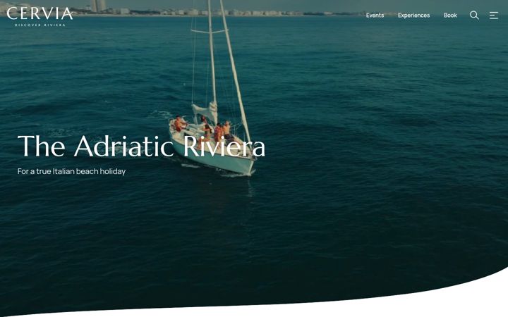 Screenshot of discovercervia.com