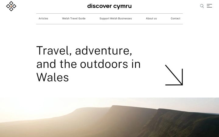 Zrzut ekranu discovercymru.co.uk