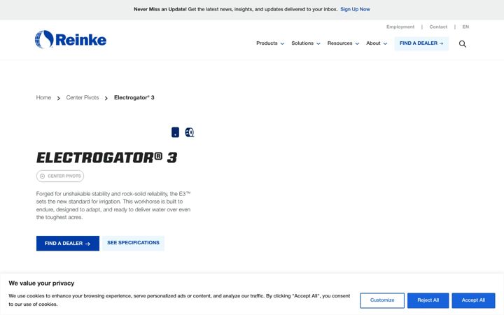 Screenshot of discovere3.com