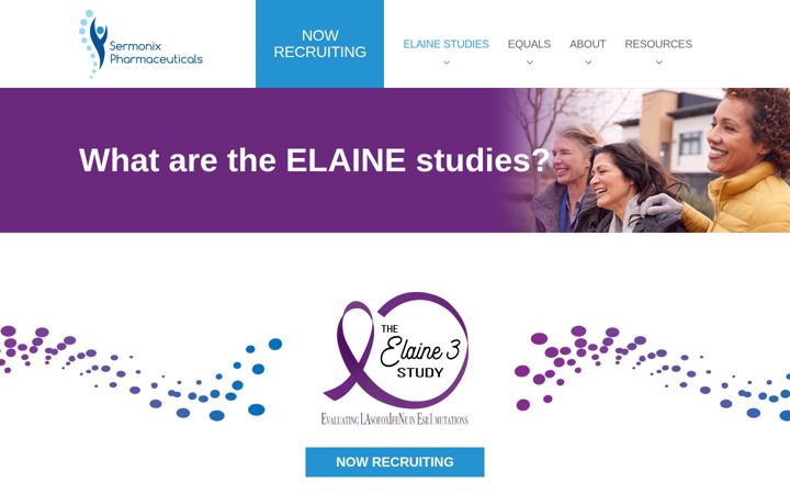 Screenshot of discoverelaine.com