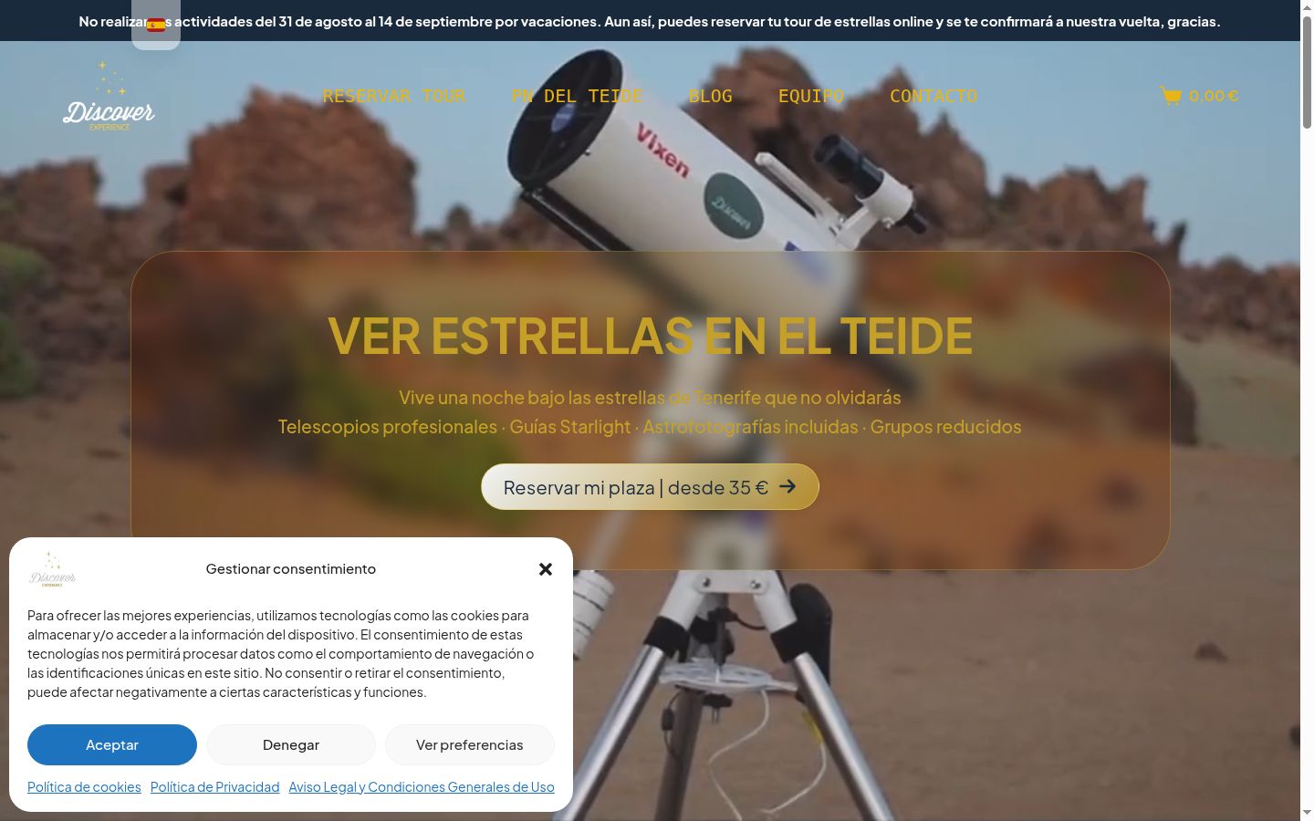 Sutikimo reklamjuostės, rodytos prieš bet kokią sąveiką, ekrano kopija