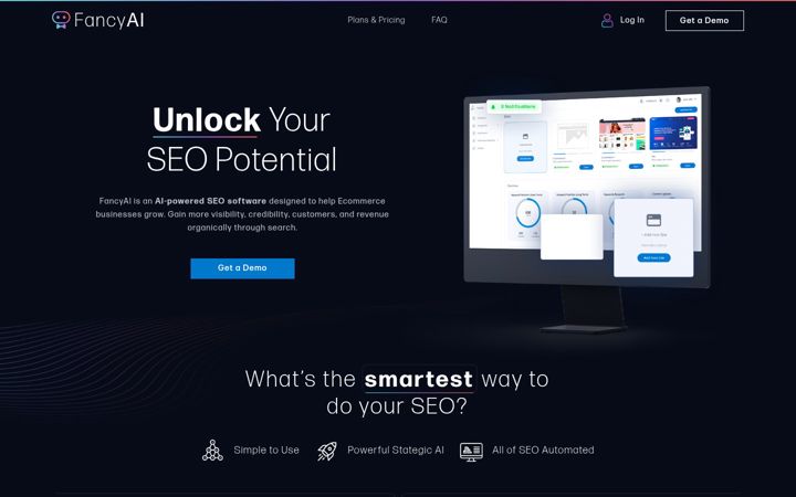 Screenshot of discoverfancyai.com