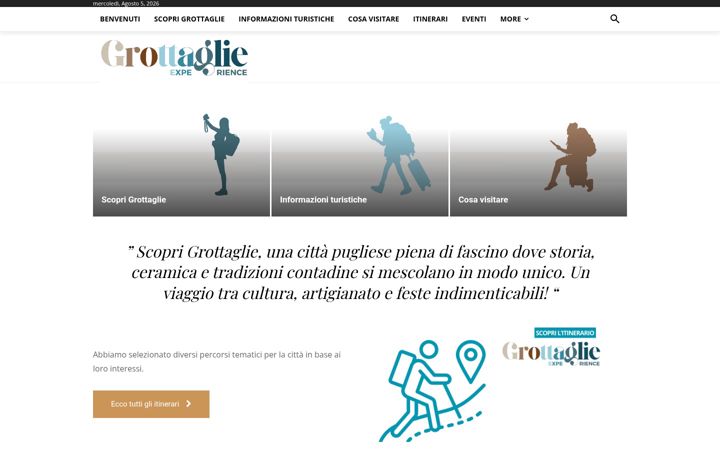 Screenshot of discovergrottaglie.it