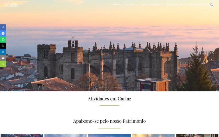 Zrzut ekranu discoverguarda.pt