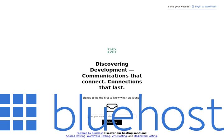 Screenshot of discoveringdevelopment.com