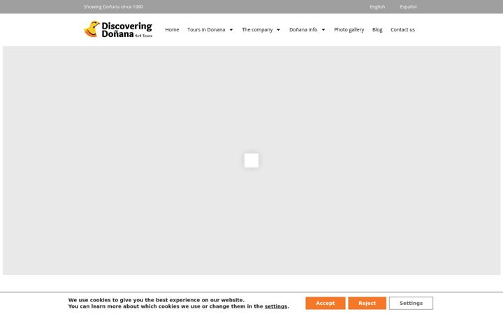 Screenshot of discoveringdonana.com