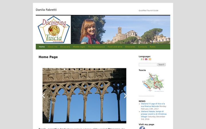 Screenshot of discoveringtuscia.it