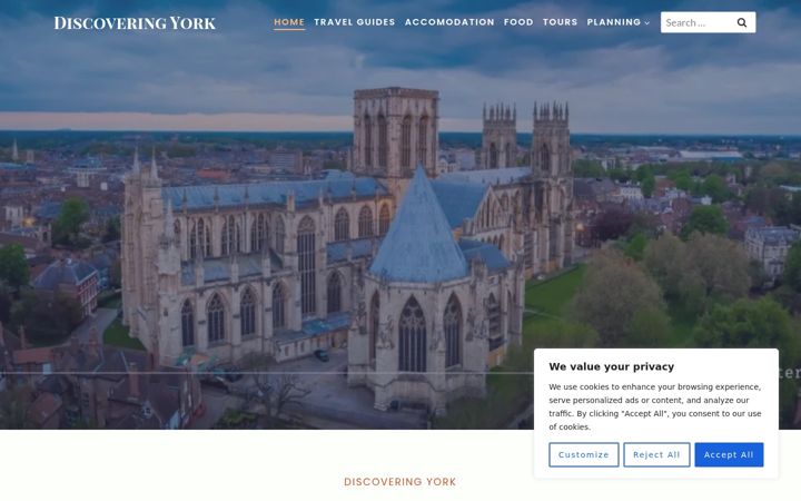 Screenshot of discoveringyork.com