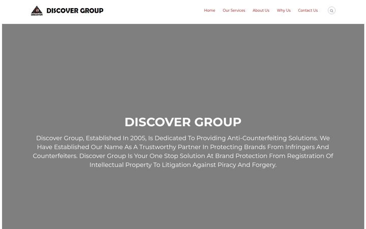 Screenshot of discoveripr.com