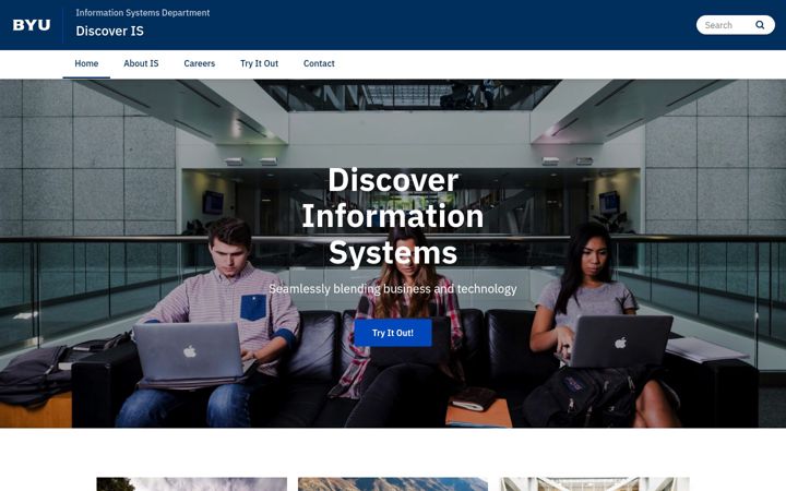 Screenshot di discoveris.byu.edu