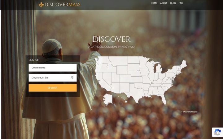 Screenshot of discovermass.com