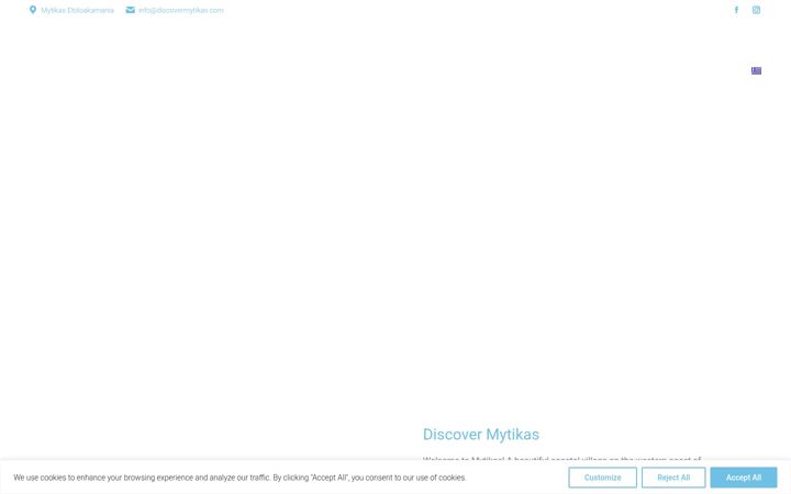 Screenshot of discovermytikas.com