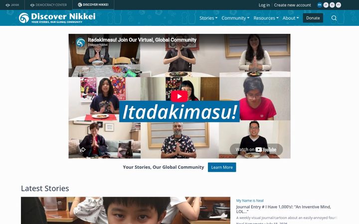 Screenshot ta' discovernikkei.org