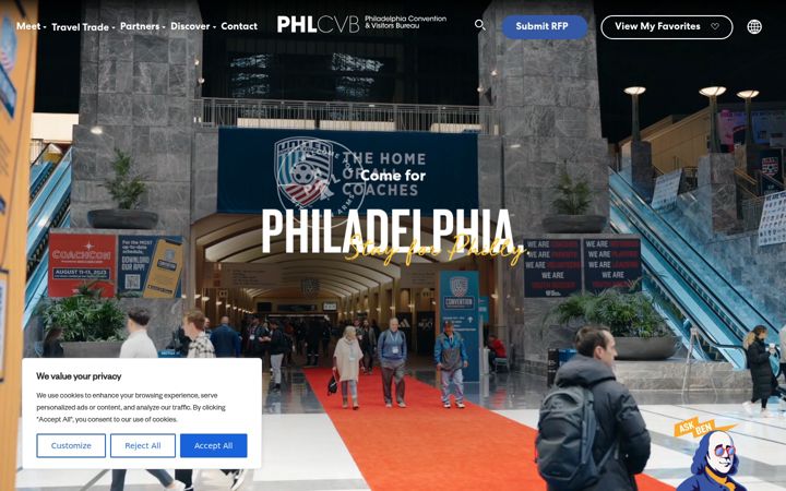 Screenshot of discoverphl.com