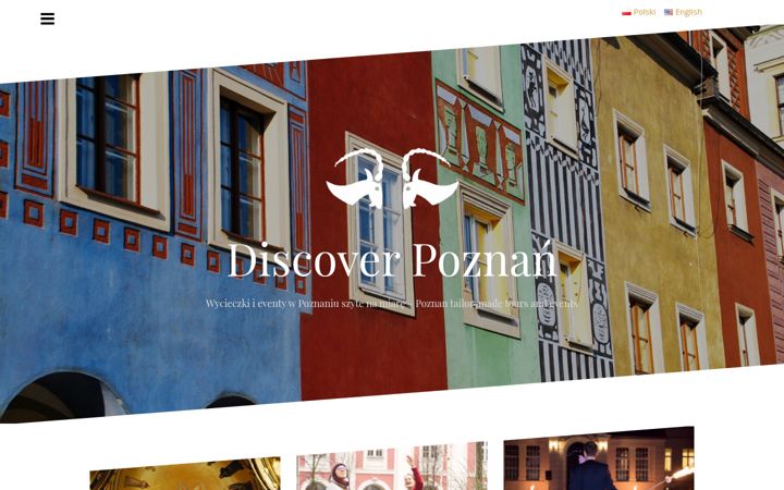 Screenshot stránky discoverpoznan.pl