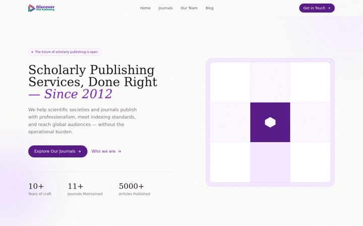 Screenshot of discoverpublish.com