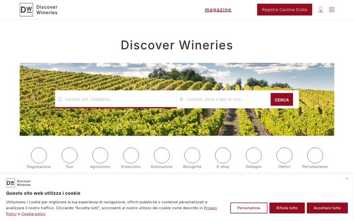 Screenshot von discoverwineries.it
