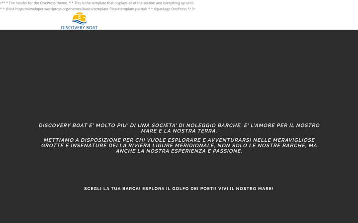 Screenshot of discoveryboatlaspezia.it