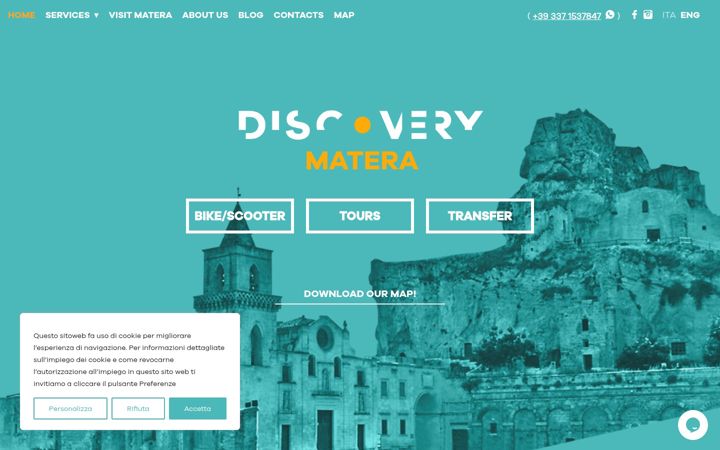 Screenshot of discoverymatera.it
